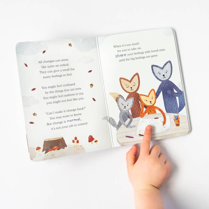 Slumberkins Fox's Navigating Change Plush Snuggler Set - 2 Books