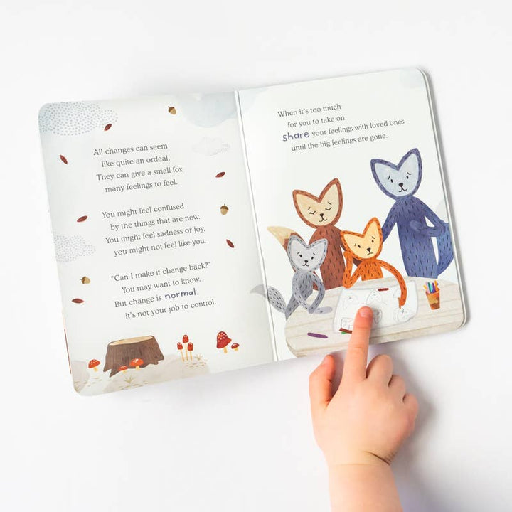 Slumberkins Fox's Navigating Change Plush Snuggler Set - 2 Books