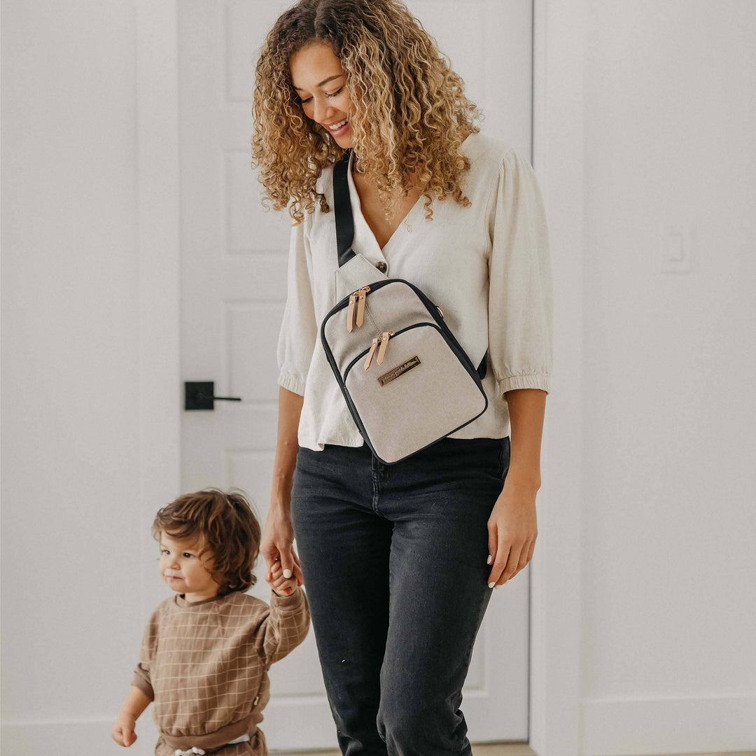 Petunia Criss-Cross Sling - Sand/Black