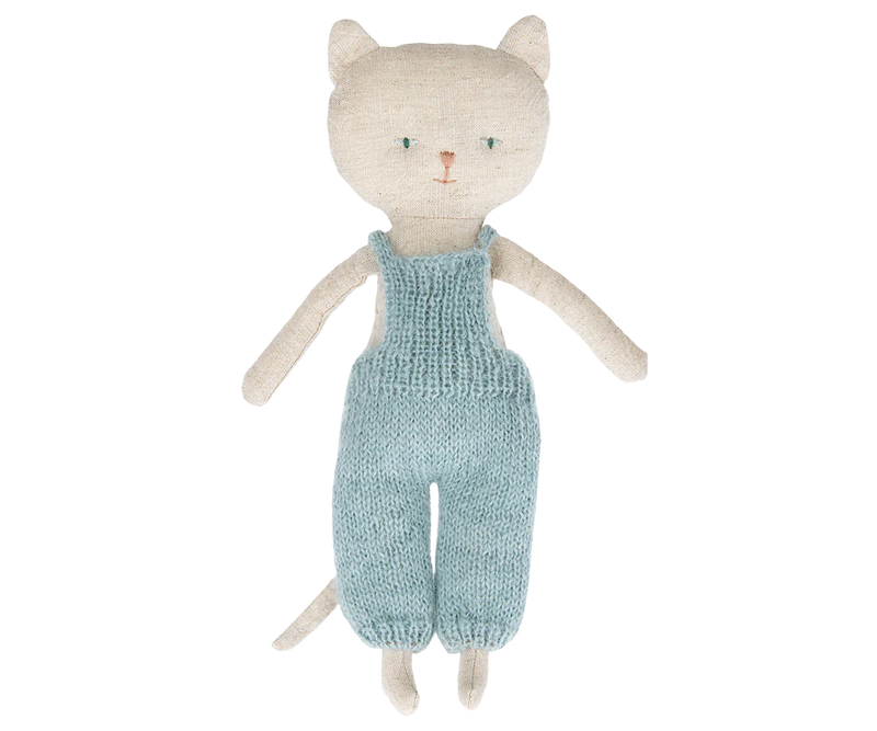 Maileg Kitten In Overalls - Dark Nature