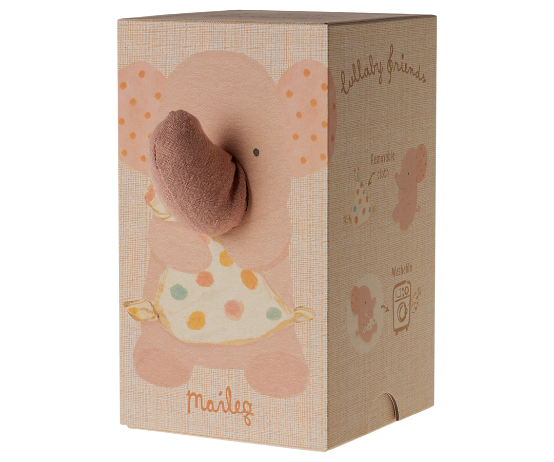 Maileg Lullaby Friends, Elephant, Old Rose