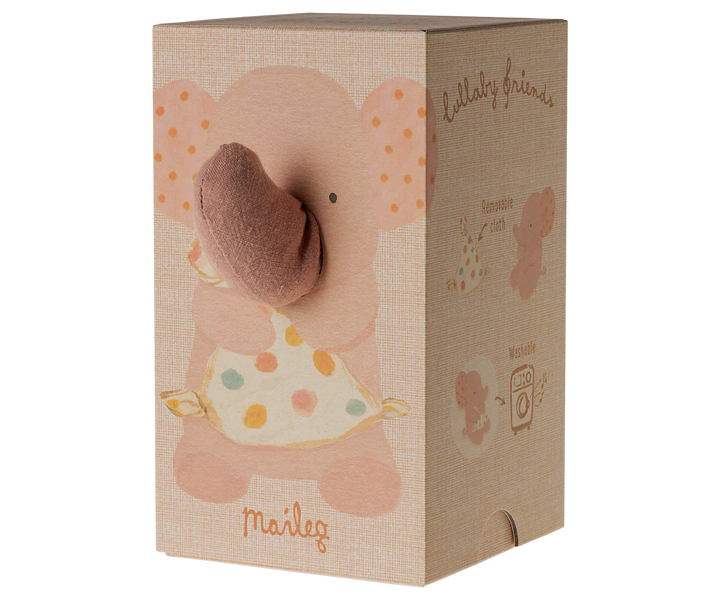 Maileg Lullaby Friends, Elephant, Old Rose