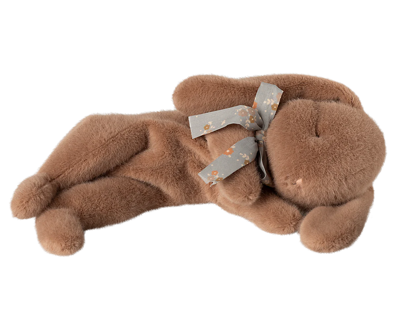 Maileg Sleeping Bunny Plush - Small Soft Brown