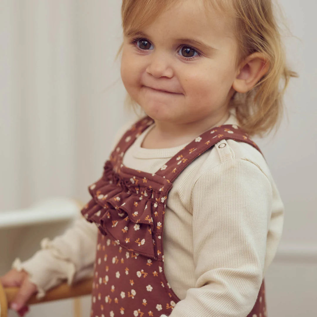 Musli By Green Cotton Cozy Me Rib Deco Tee - Oak