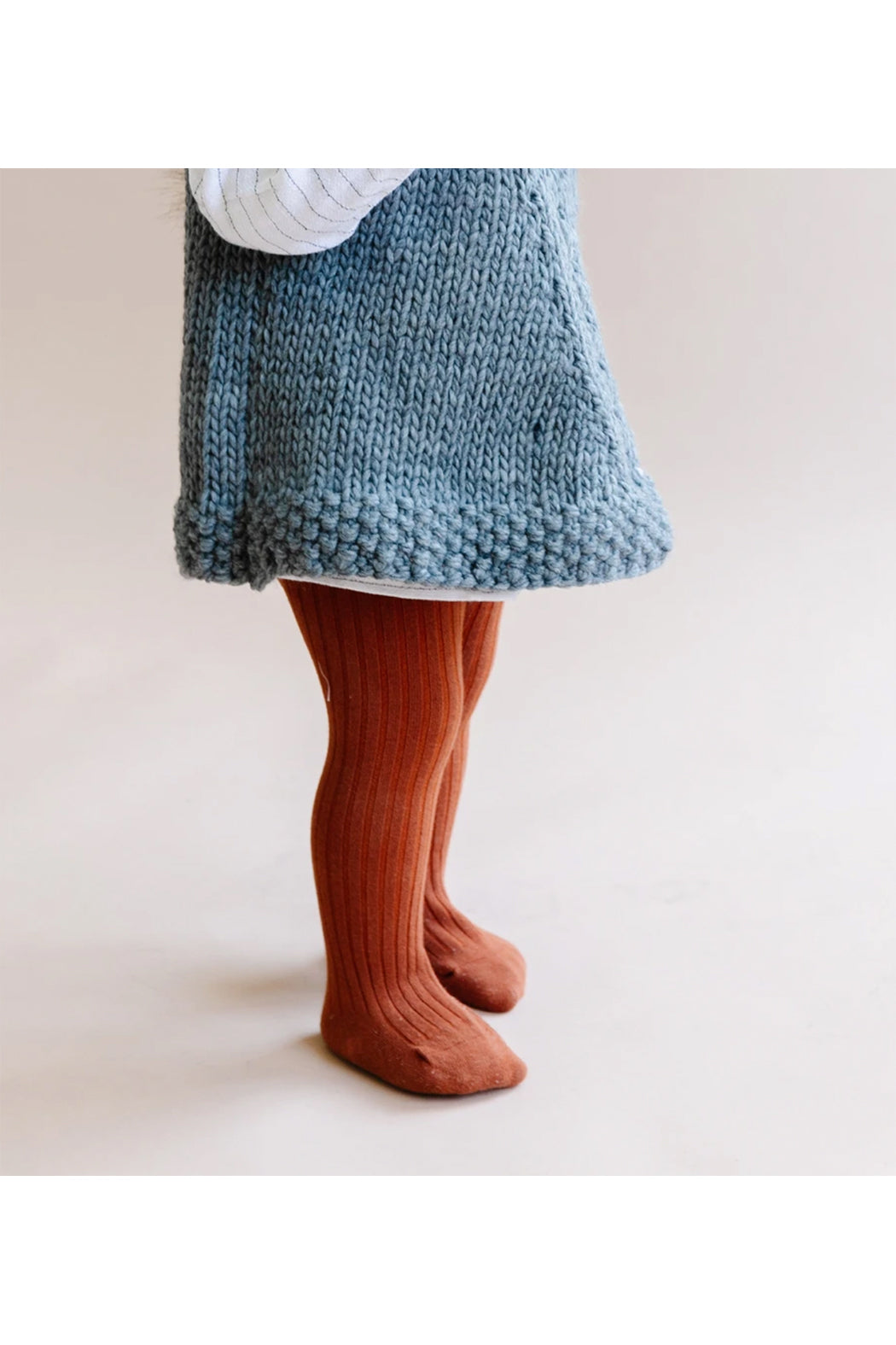 Blueberry Hill Cotton Tights - Cinnamon