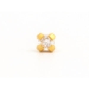 Studex Cubic Zirconia Gold Plated TIffany 2mm