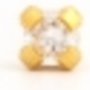 Studex Cubic Zirconia Gold Plated TIffany 2mm