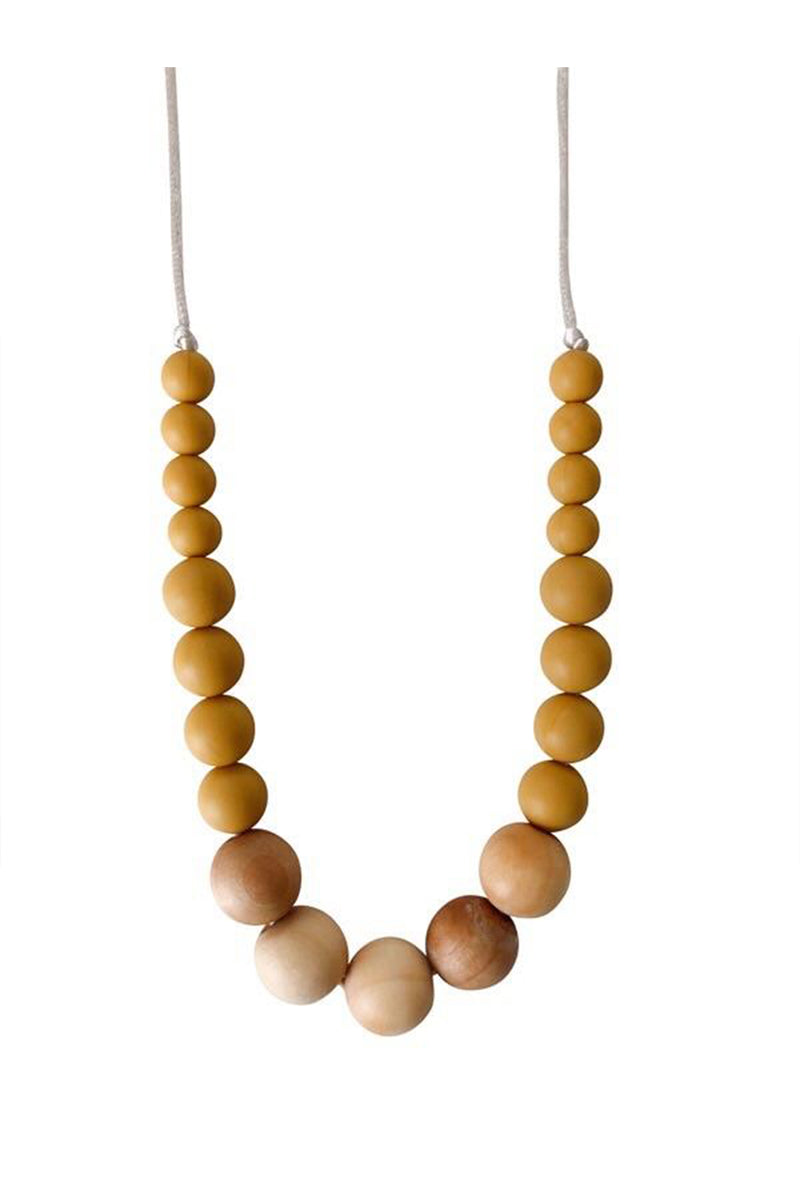 Chewable Charms The Landon - Mustard Yellow Teething Necklace