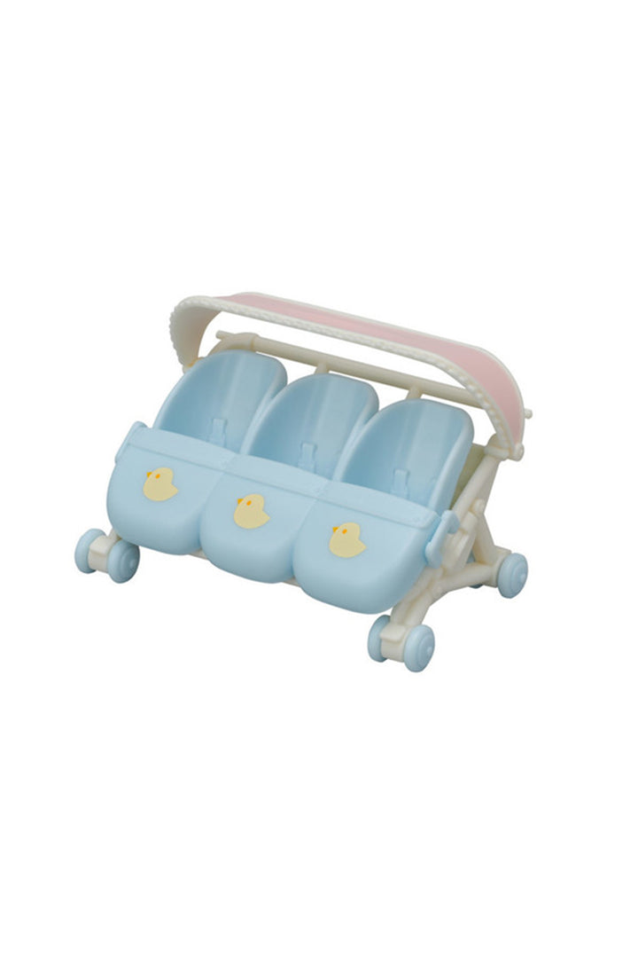 Calico Critters Triplet Baby Stroller