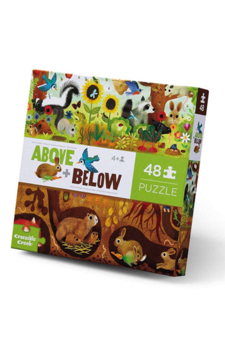 Crocodile Creek Above + Below  48 Piece Puzzle: Backyard Discovery