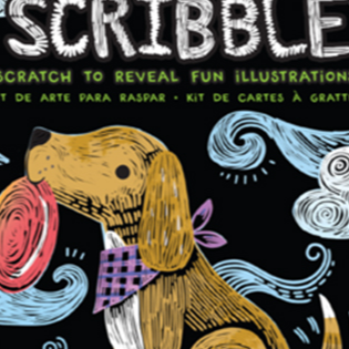 Ooly Playful Pups Scratch & Scribble Mini Kit