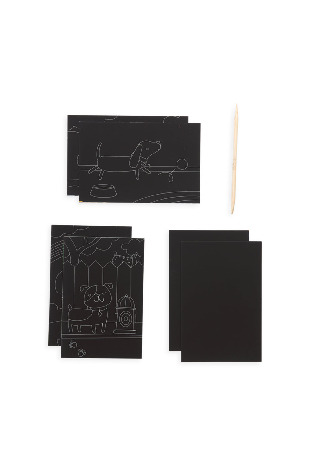 Ooly Playful Pups Scratch & Scribble Mini Kit