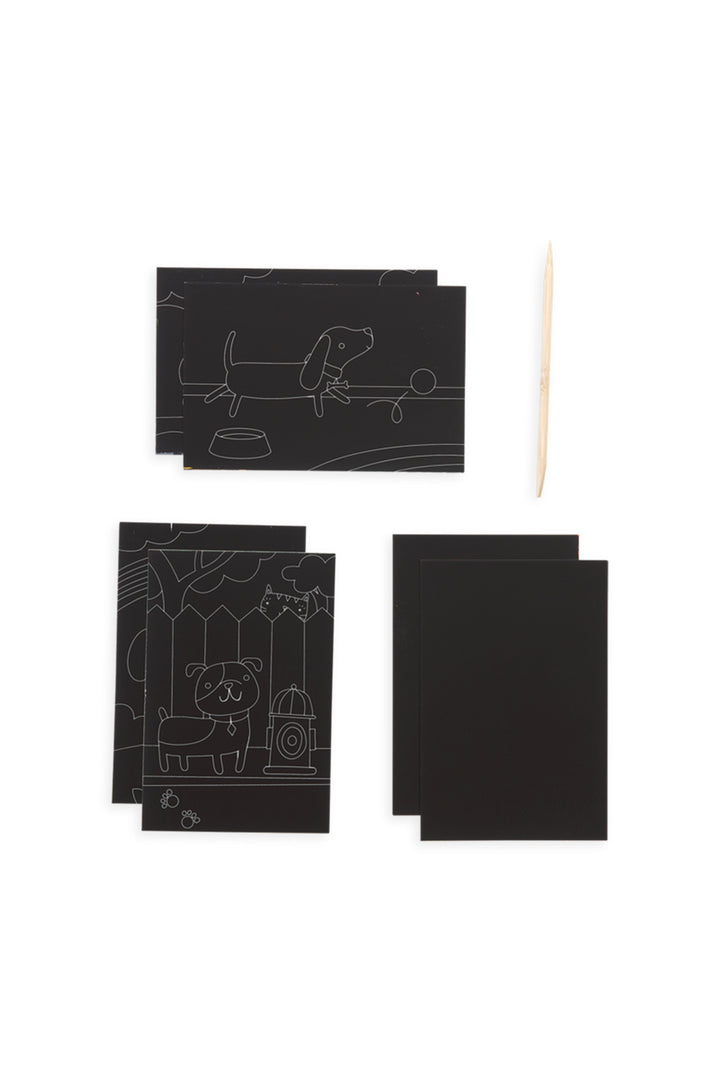 Ooly Playful Pups Scratch & Scribble Mini Kit
