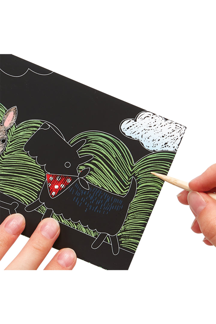 Ooly Playful Pups Scratch & Scribble Mini Kit