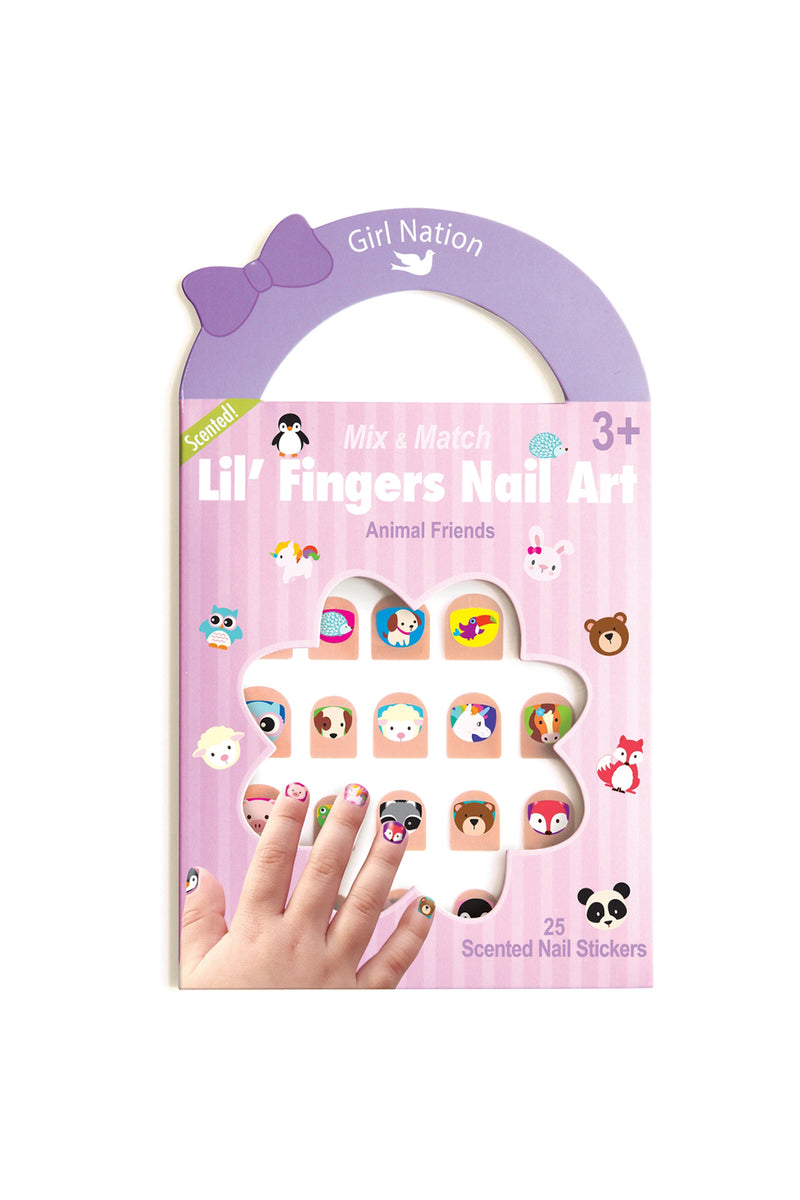 Girl Nation Lil' Fingers Nail Art - Animal Friends