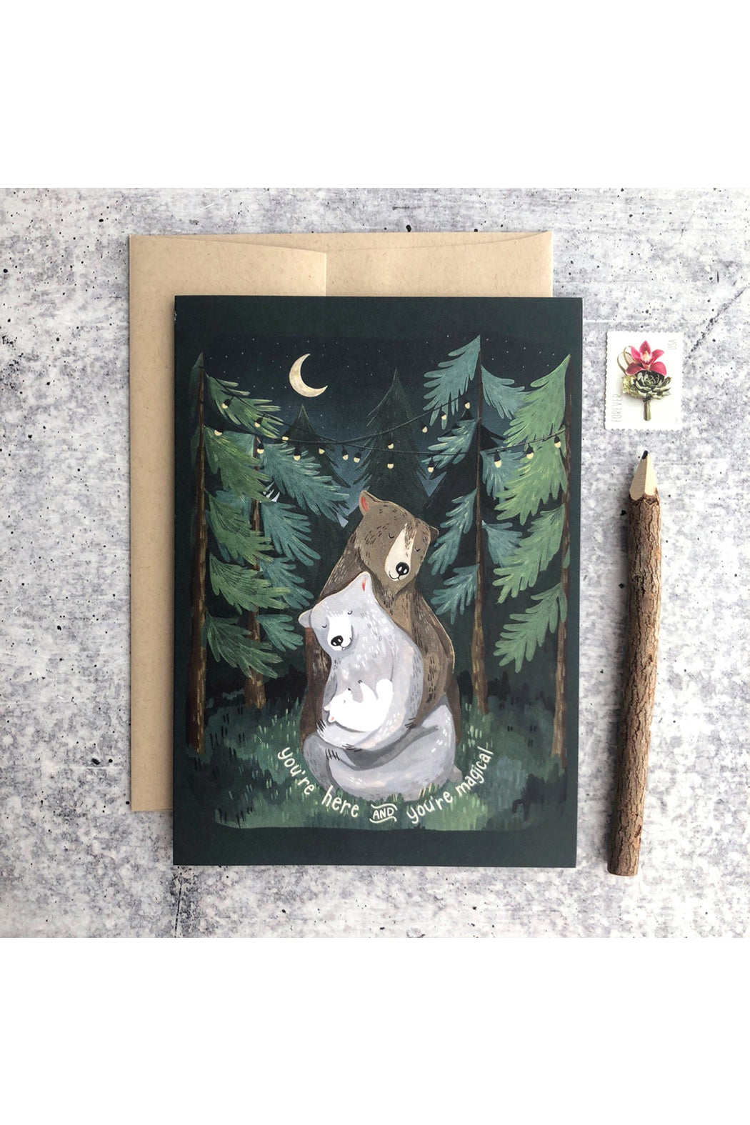 Canyon & Cove Night Forest Card