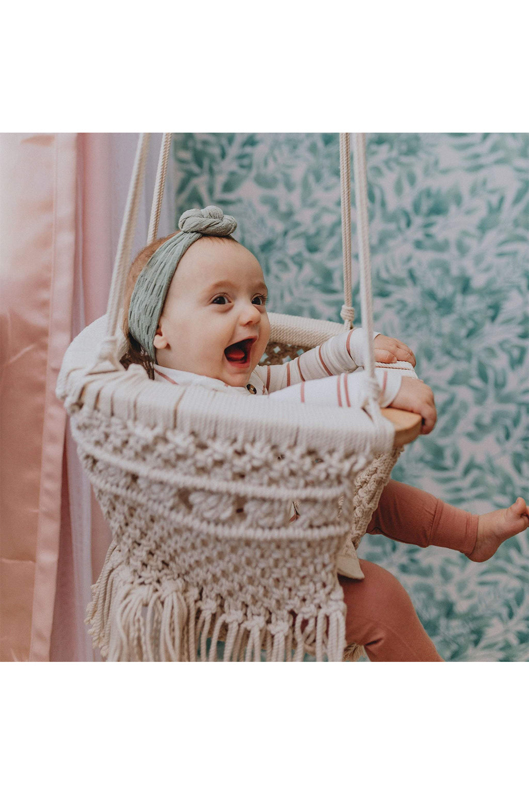 Finn +Emma Macrame Baby Swing
