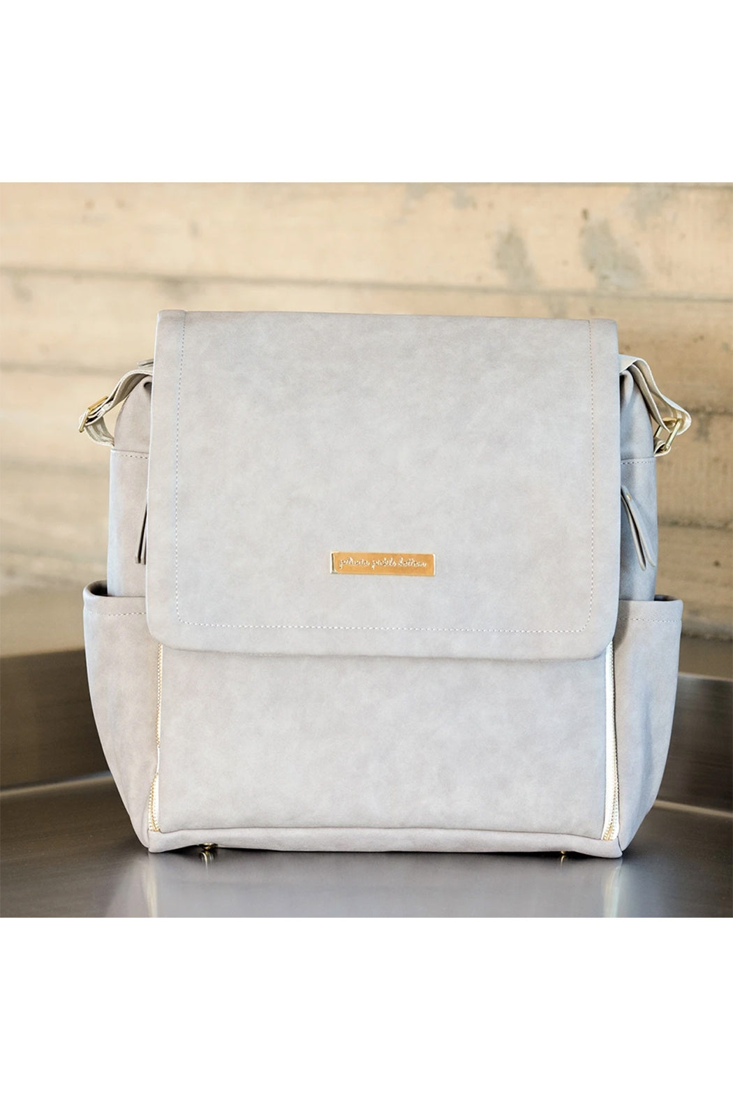 Pentunia Picklebottom Boxy Backpack - Grey Matte Leatherette