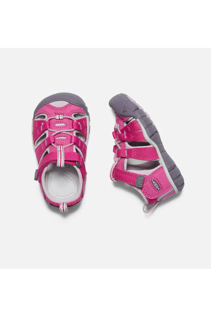 Keen Little Kids' Seacamp II CNX Sandal - Very Berry/Dawn Pink