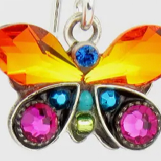 Firefly Butterfly Petite Earrings - Multi