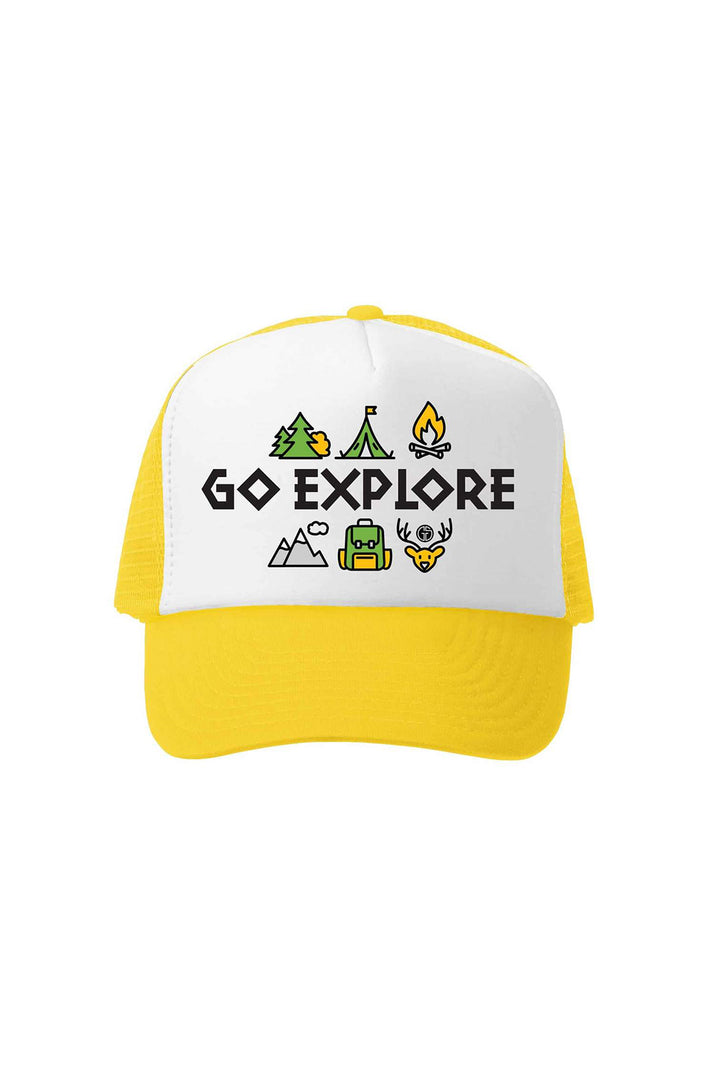 Grom Squad Go Explore Bend Oregon Trucker Hat