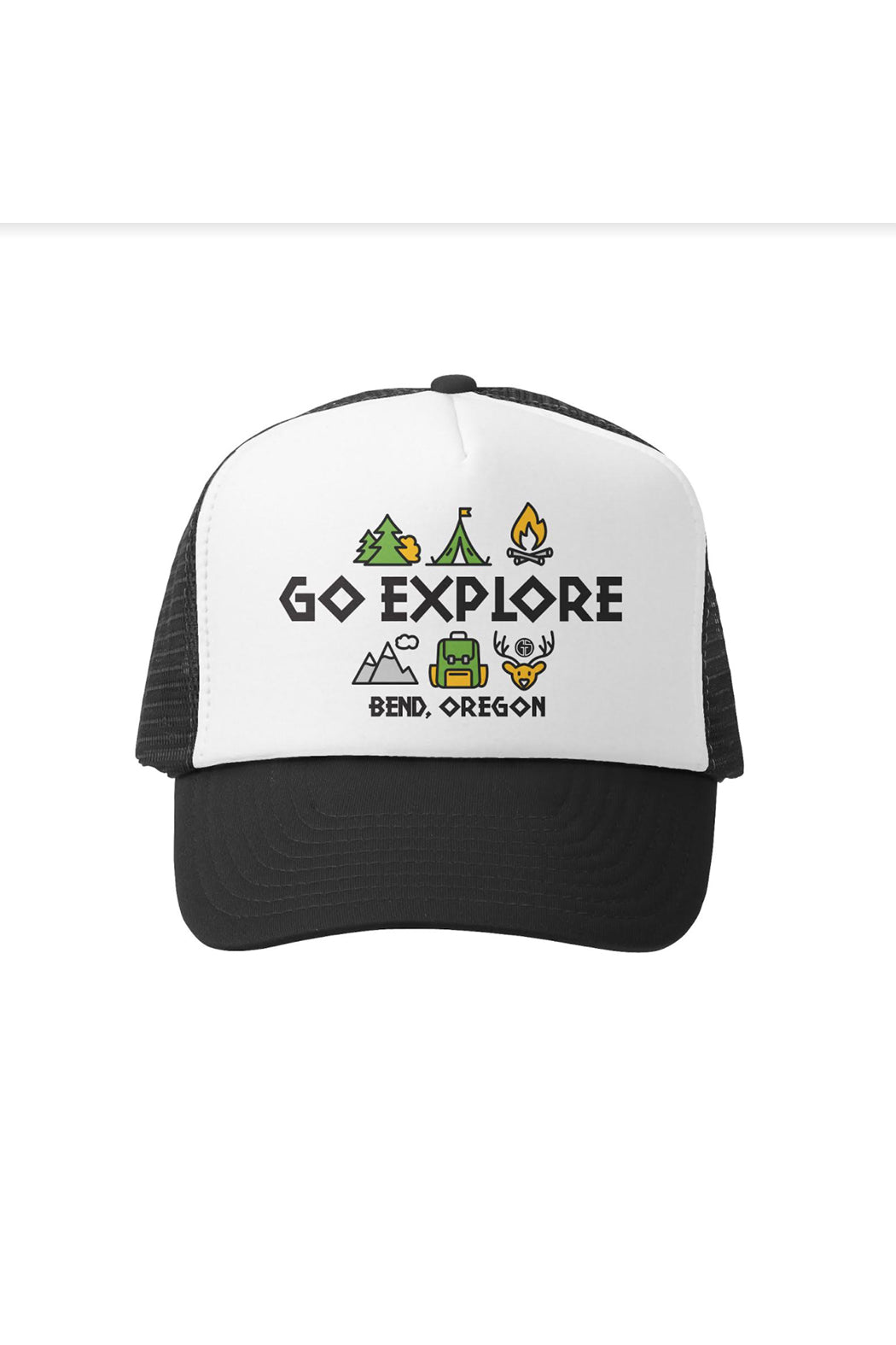 Grom Squad Go Explore Bend Oregon Trucker Hat