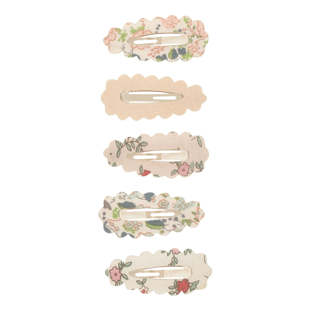 Mimi & Lula Scalloped Floral Mini Clic Clac Clips