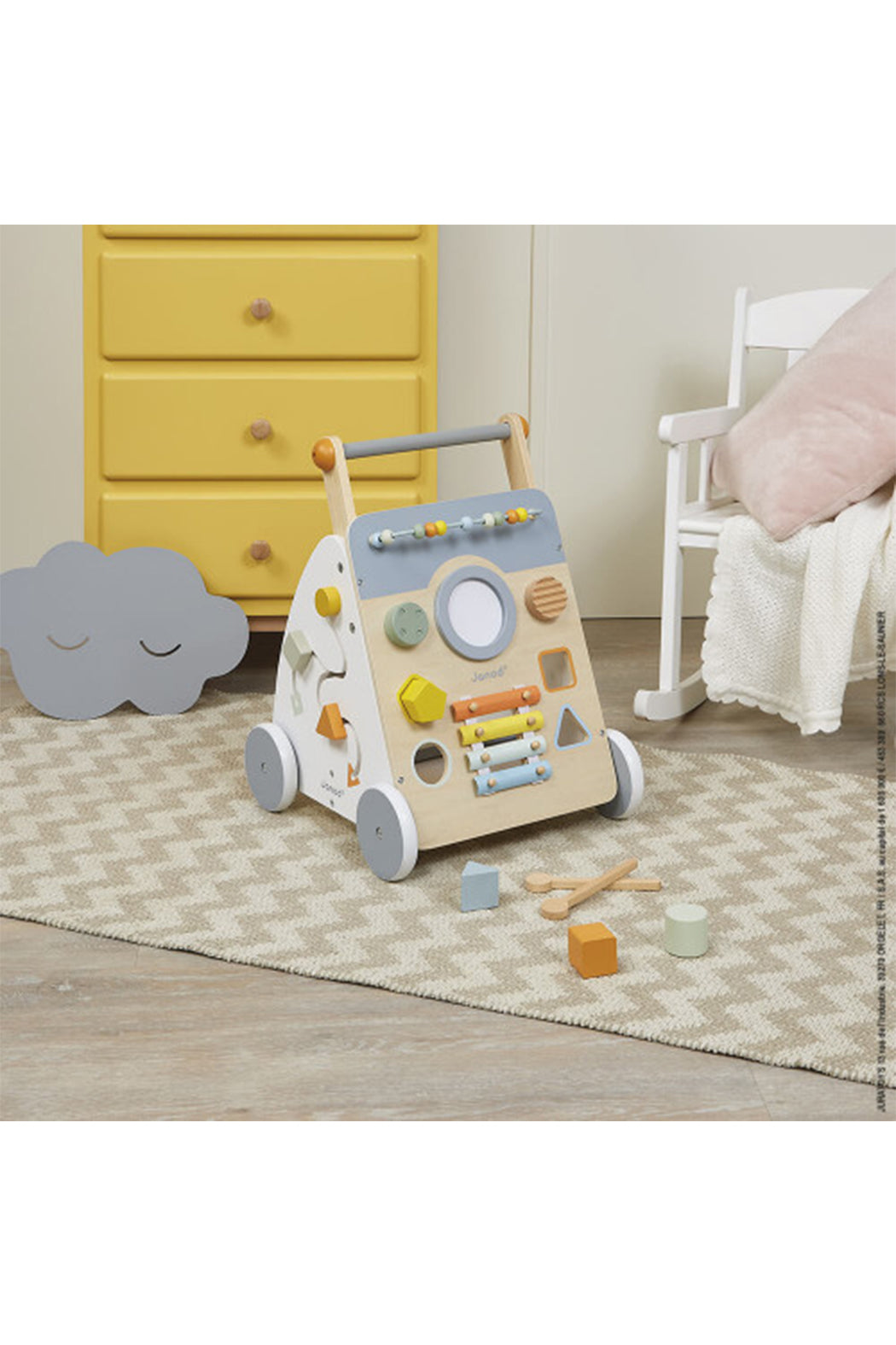 Janod Sweet Cocoon Wooden Multi-Activity Walker