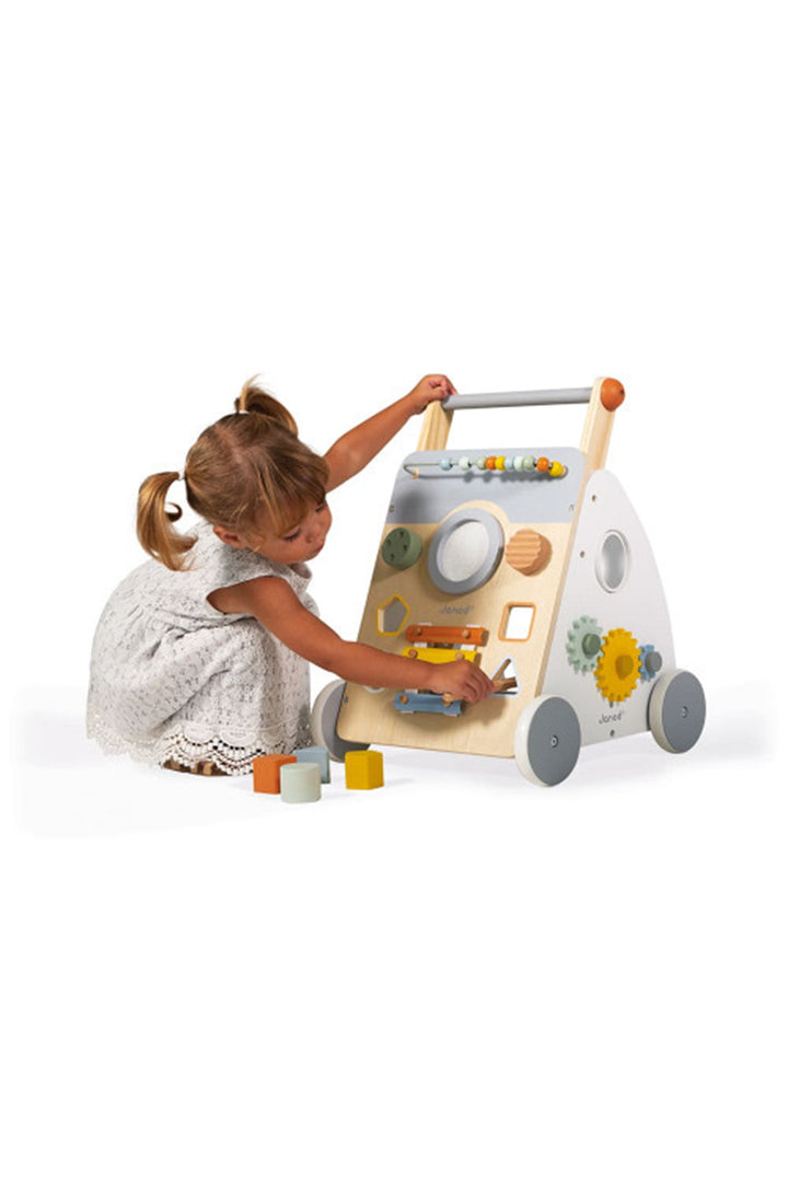 Janod Sweet Cocoon Wooden Multi-Activity Walker