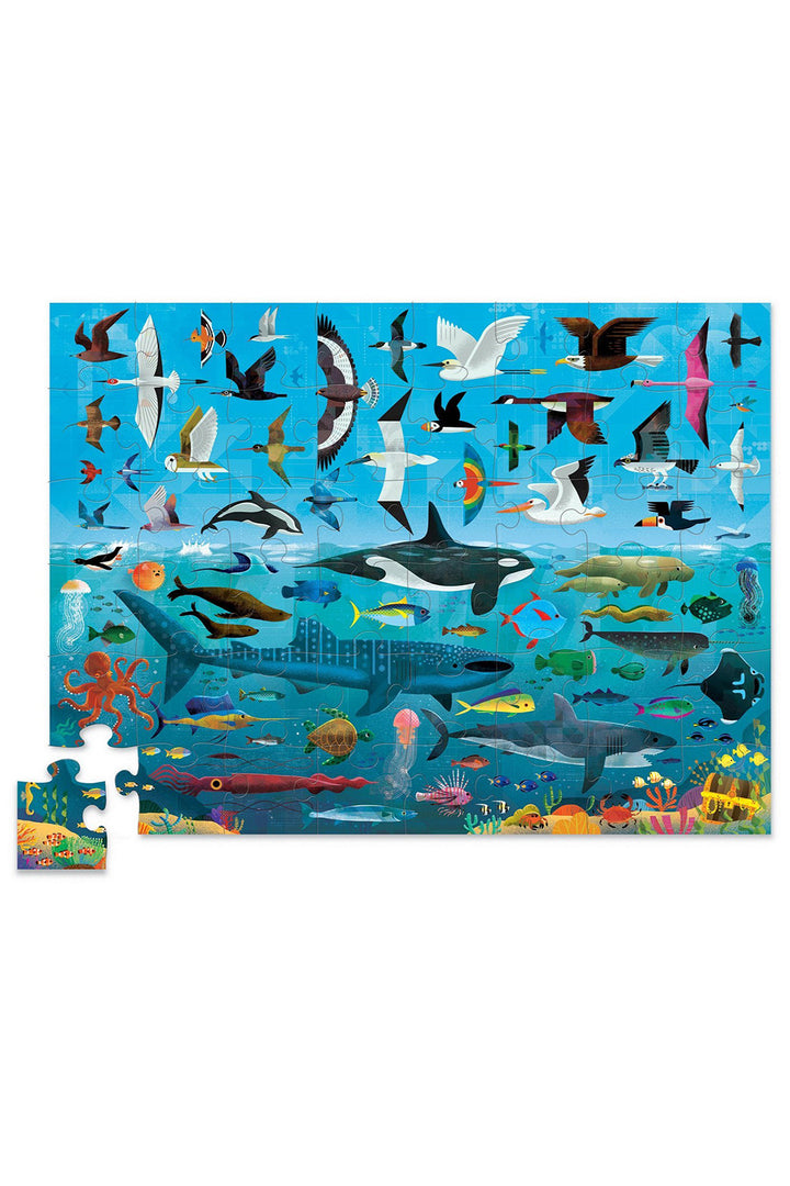 Crocodile Creek Sea & Sky Above + Below 48 Piece Puzzle