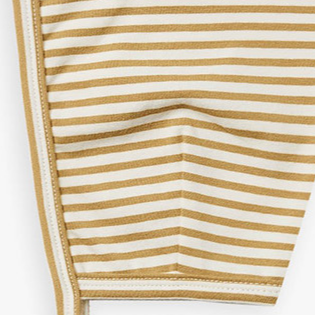 Quincy Mae Organic Pixie Bonnet - Gold Stripe