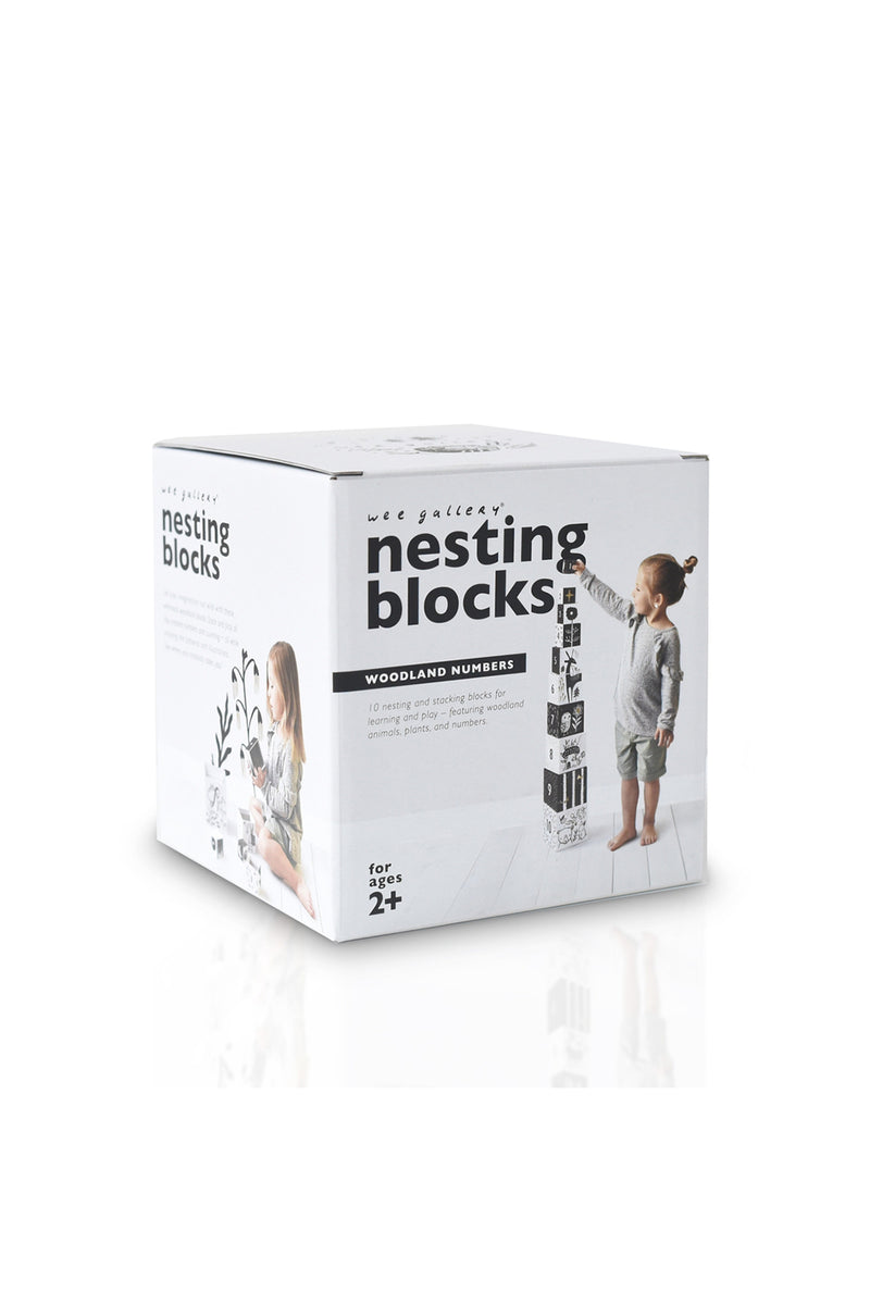 Wee Gallery Nesting Blocks - Woodland Numbers
