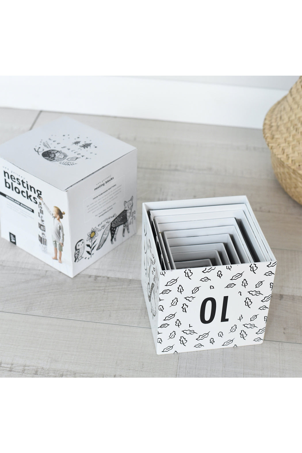 Wee Gallery Nesting Blocks - Woodland Numbers