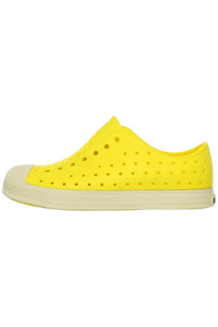 Native Jefferson Big Kid Shoes - Crayon Yellow/Shell White