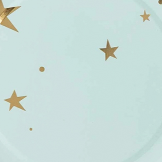 Baby Blue Star 9" Plates