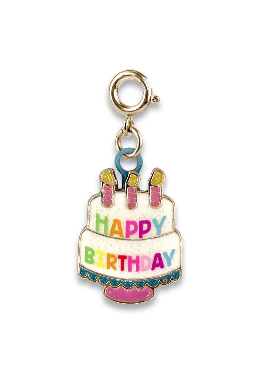 Charm It Gold Birthday Cake Charm