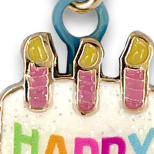 Charm It Gold Birthday Cake Charm