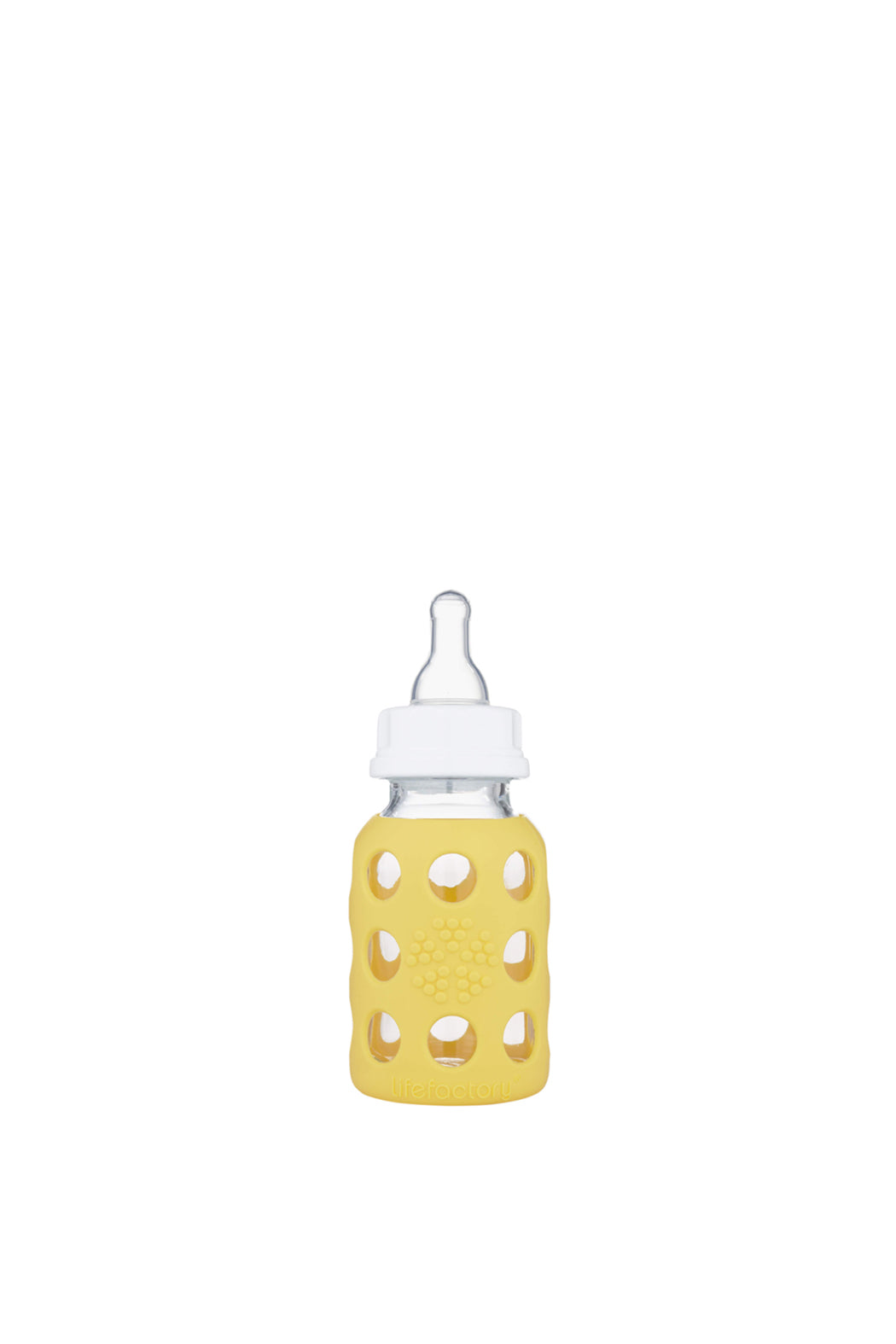 Lifefactory 4oz Glass Baby Bottle With Silicone Sleeve