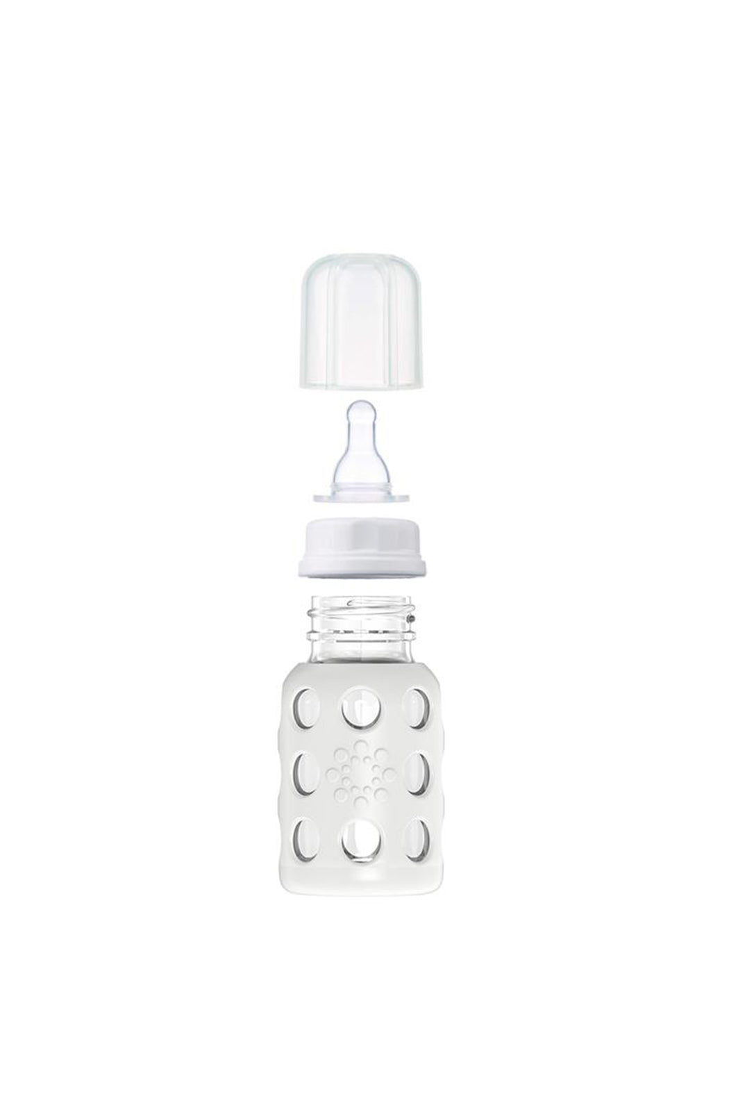 Lifefactory 4oz Glass Baby Bottle With Silicone Sleeve