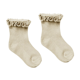 Rylee + Cru Ruffle Socks 3 Pack - Rust/Stone/Gold