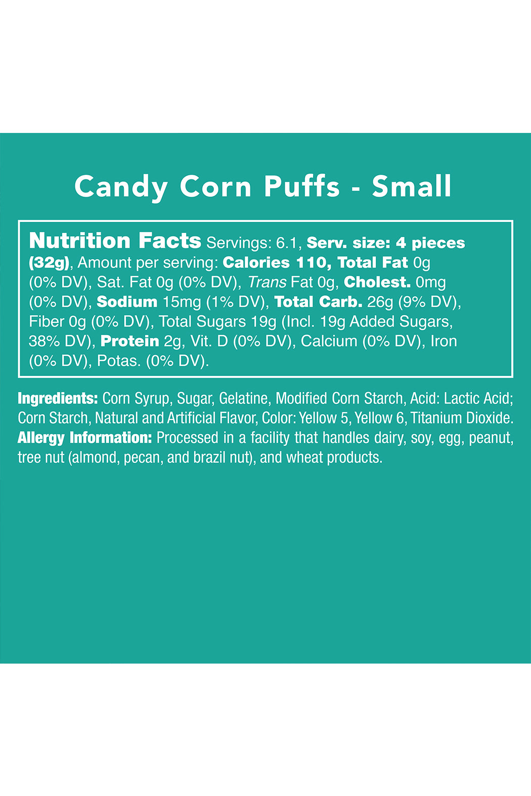 Candy Club Candy Corn Puffs