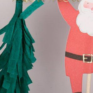 Meri Meri Festive Christmas Icon Cupcake Kit - Set of 24 Toppers