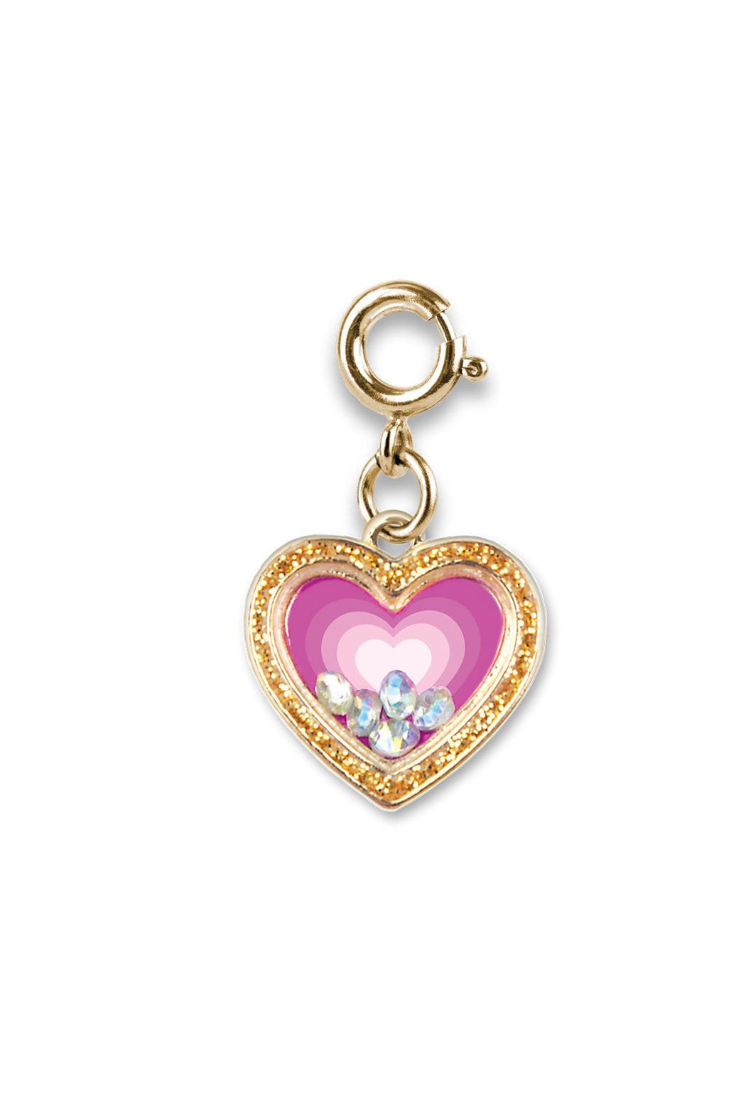 Charm It Gold Heart Shaker Charm