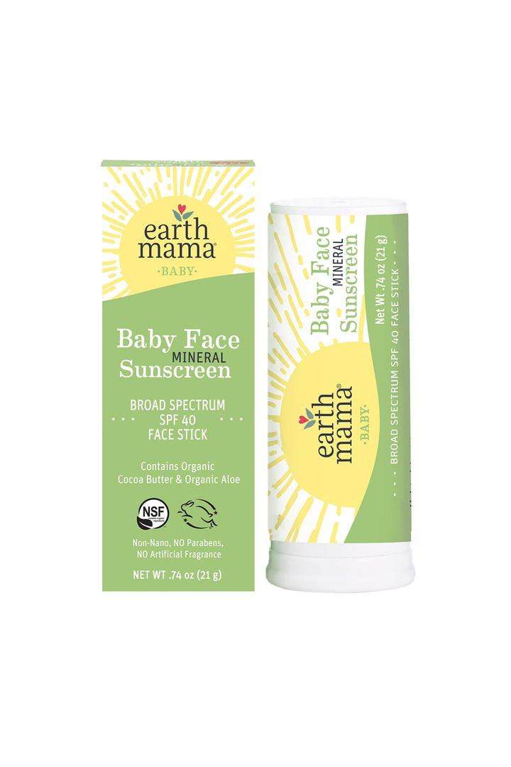 Earth Mama Baby Face Mineral Sunscreen SPF 40