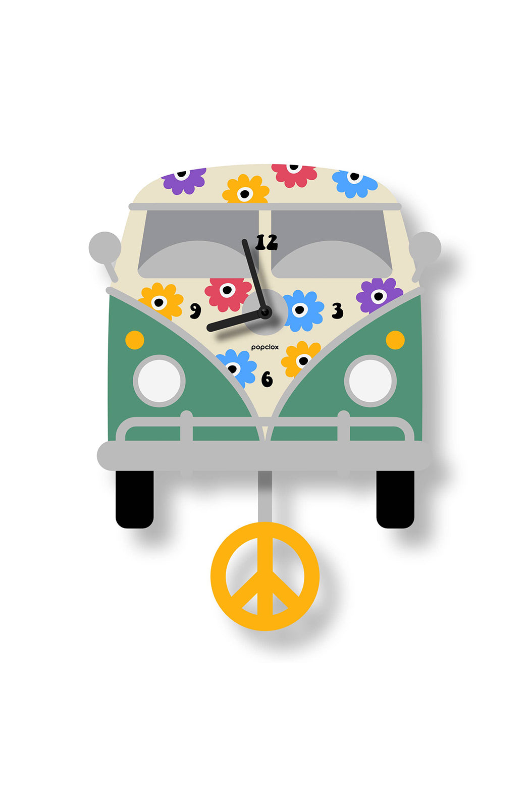 Popclox Peace Bus Pendulum Clock