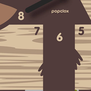 Popclox Sloth Pendulum Clock
