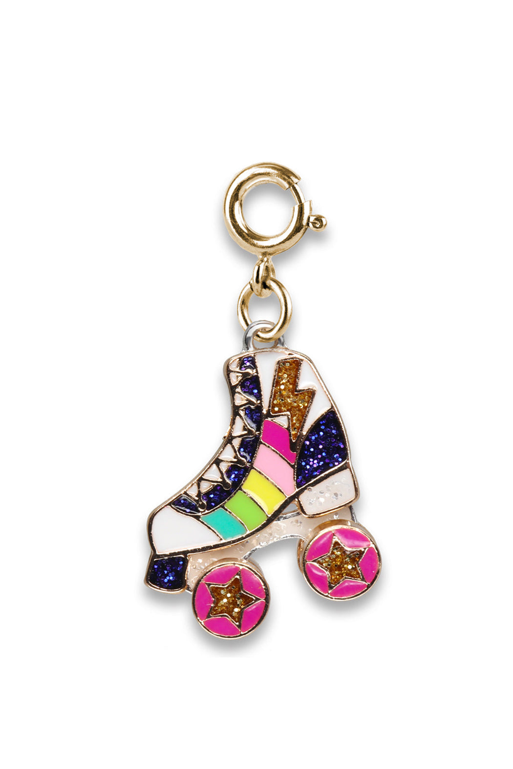 Charm It Gold Rainbow Rollerskate Charm