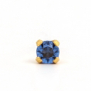 Studex September Sapphire Gold Plated Tiffany 3mm