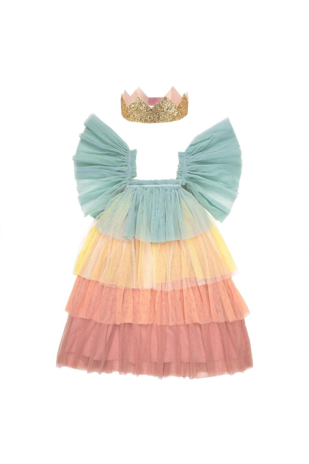 Meri Meri Rainbow Ruffle Princess Dress