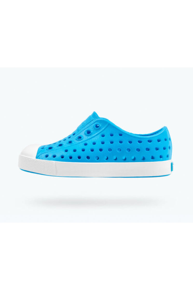 Native Jefferson Little Kid Shoes - Vivid Blue/Shell White